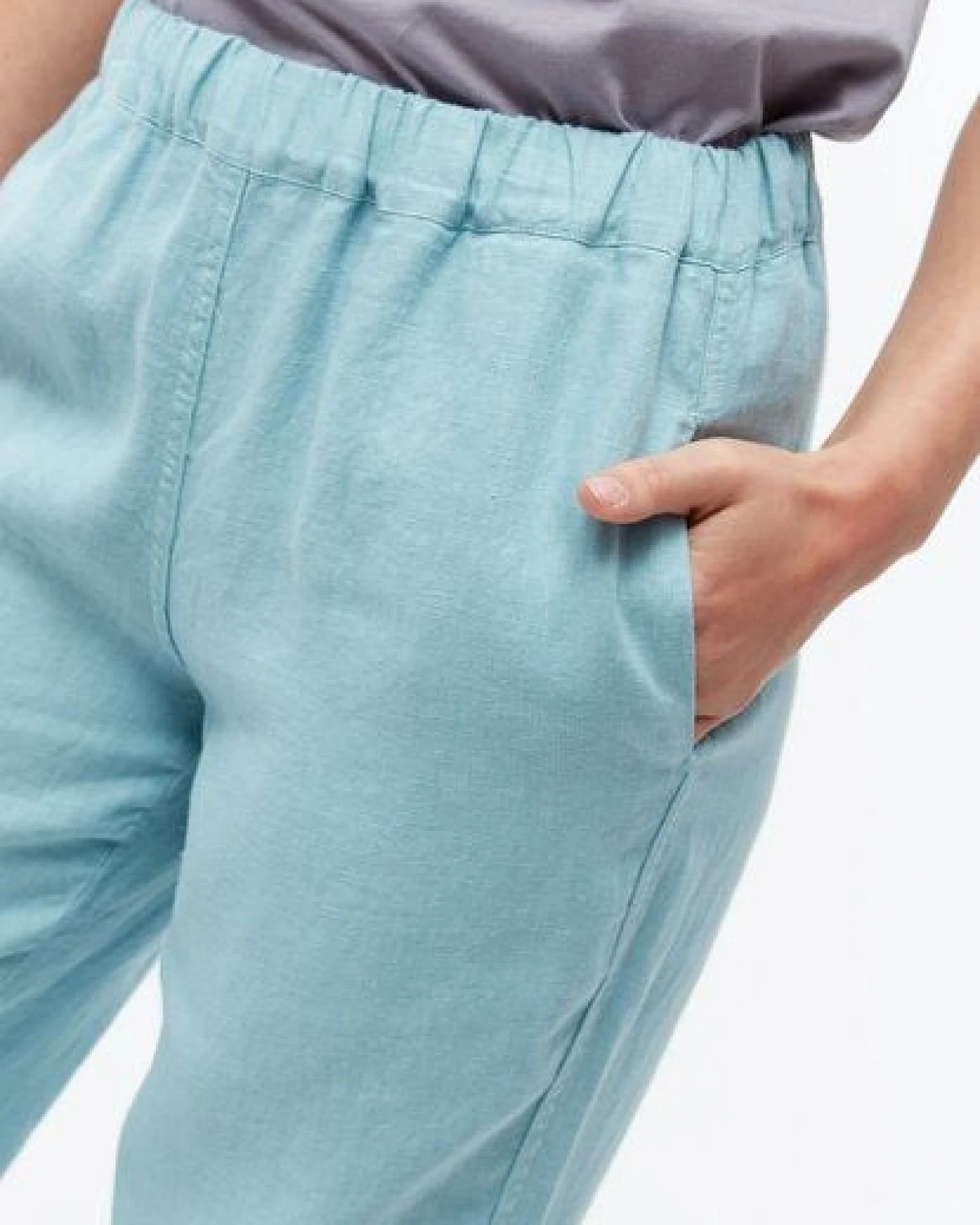 Givn Berlin Leinenhose GBHELENA mit elastischem Bund – Ansicht 4