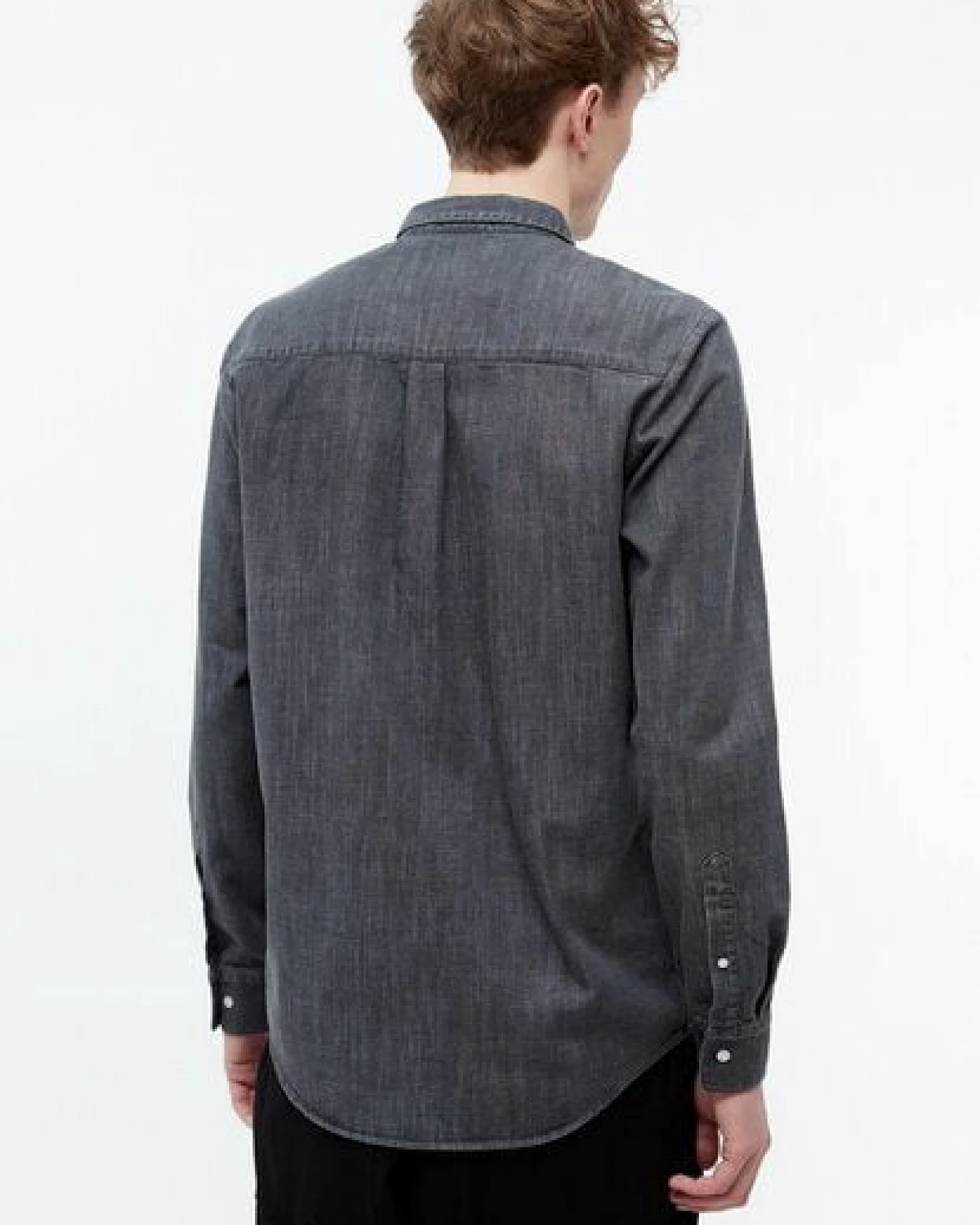 Givn Berlin Jeanshemd GBDEVIS aus Bio-Baumwolle - Washed Black (Denim) – Ansicht 4