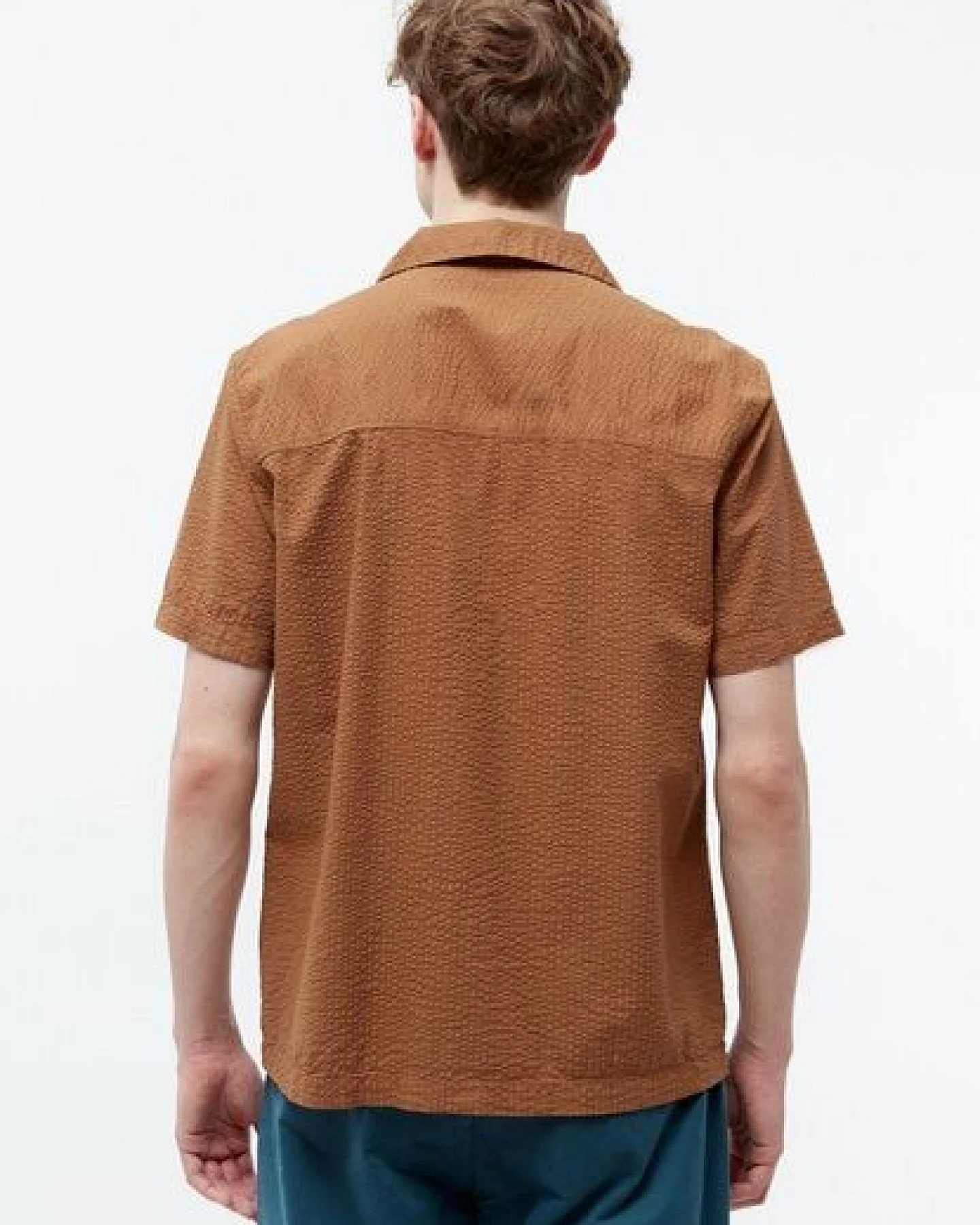 Givn Berlin Bowling-Shirt GBBARIK aus Bio-Baumwoll Seersucker – Ansicht 3
