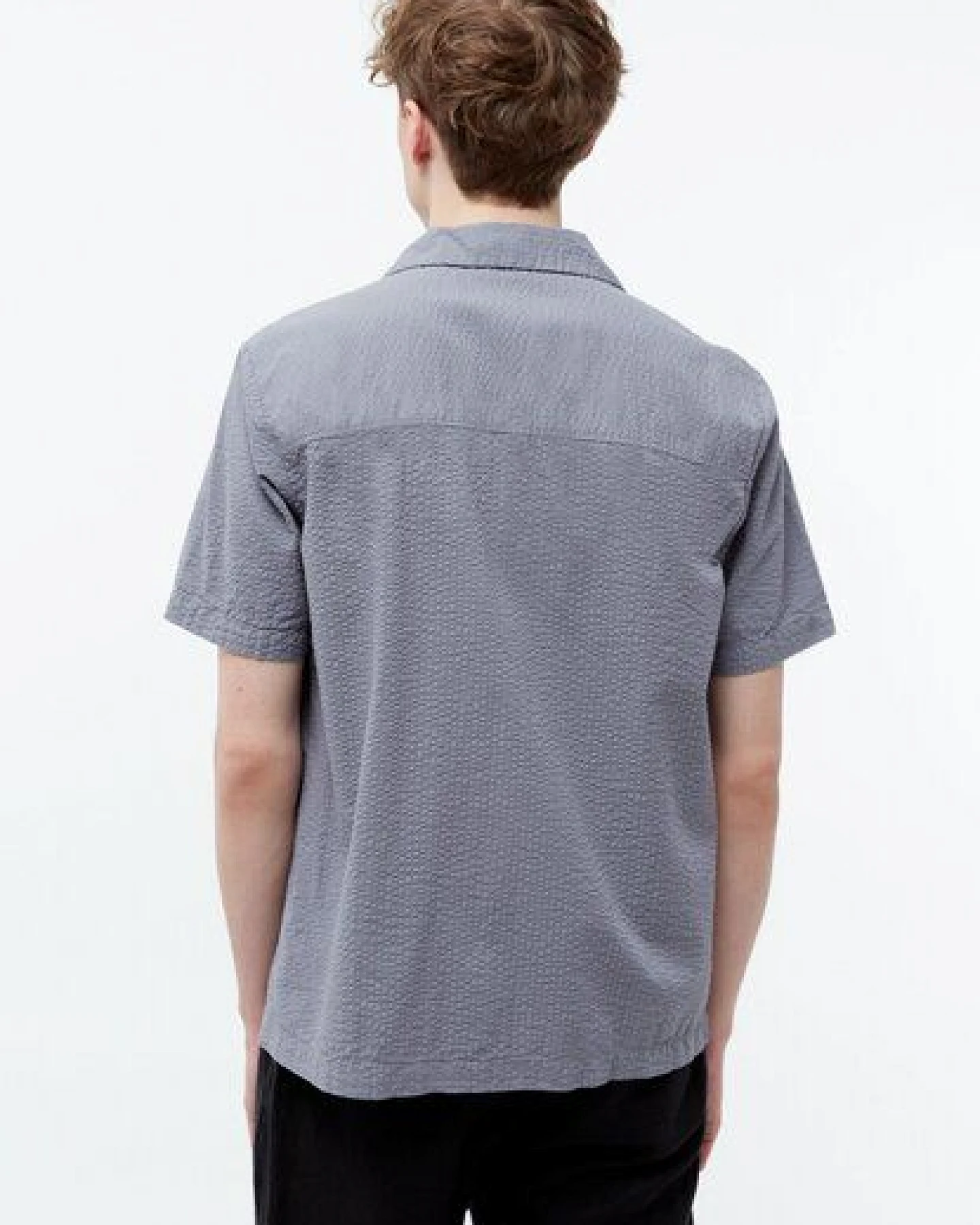 Givn Berlin Bowling-Shirt GBBARIK aus Bio-Baumwoll Seersucker – Ansicht 3