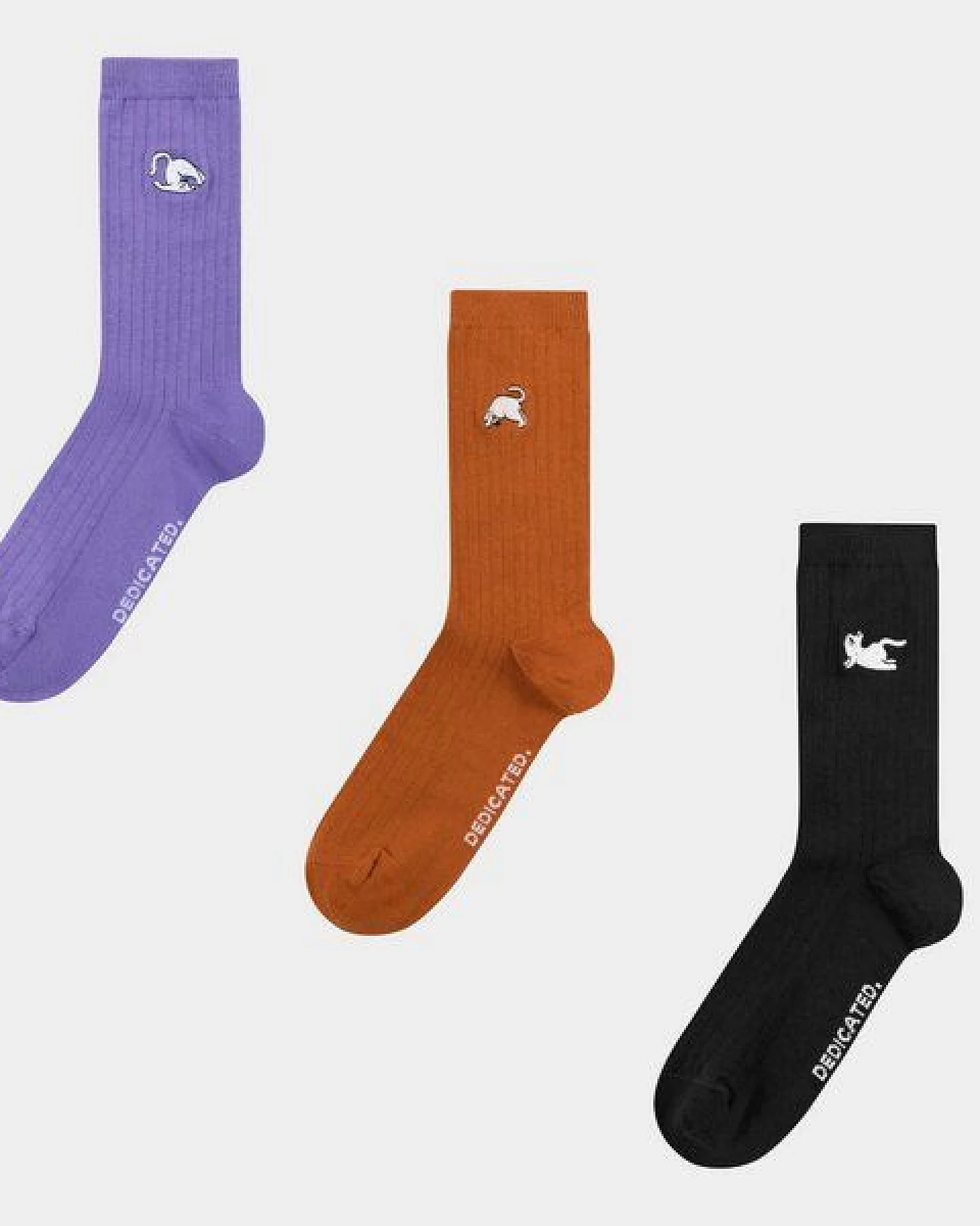 DEDICATED Box mit 3 Paar Socken - Yoga Cats – Ansicht 2