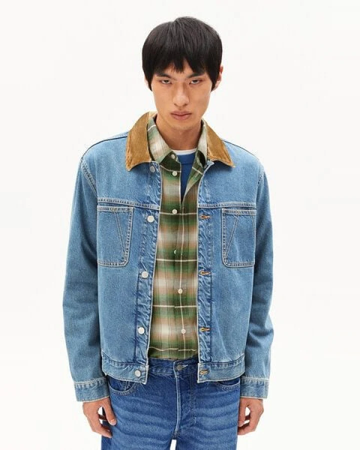 ARMEDANGELS AASHTON DENIM JACKET Herren Jeansjacke aus recycelter Baumwolle
