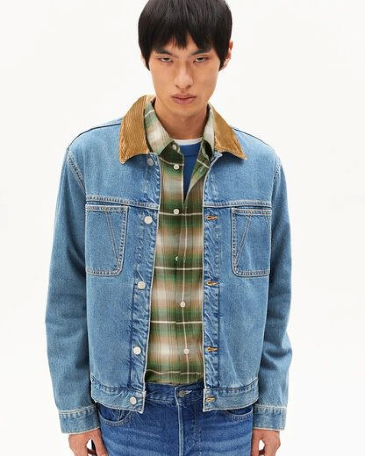 ARMEDANGELS AASHTON DENIM JACKET Herren Jeansjacke aus recycelter Baumwolle