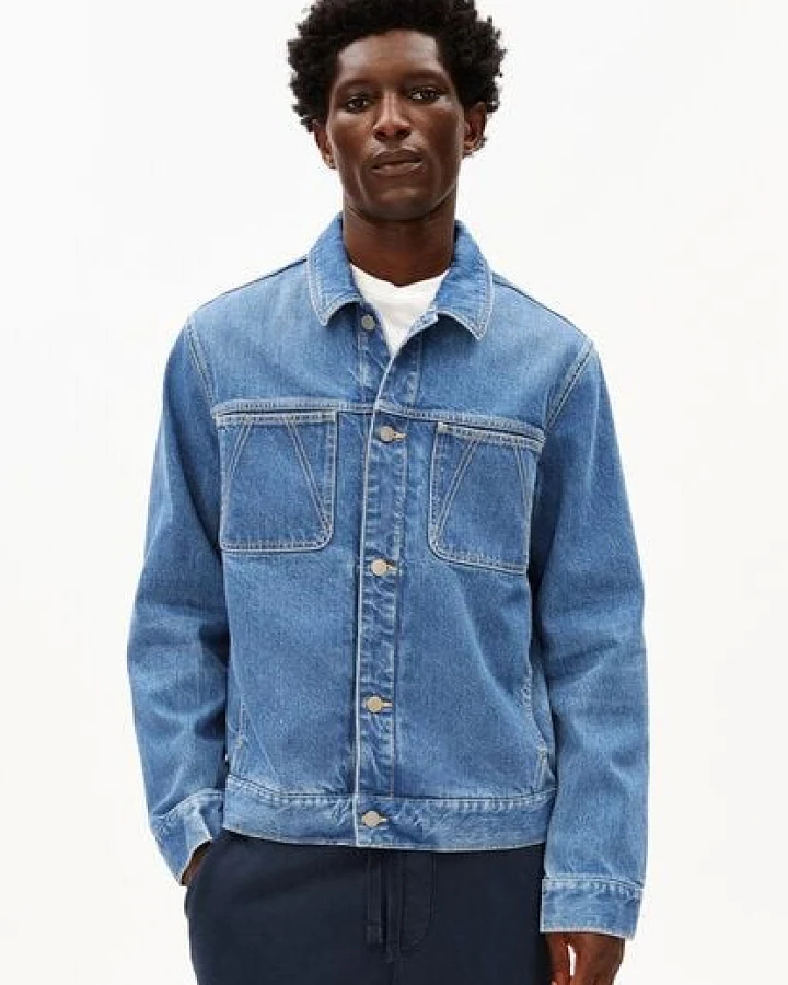 ARMEDANGELS AASHTON DENIM JACKET Herren Jeansjacke aus recycelter Baumwolle