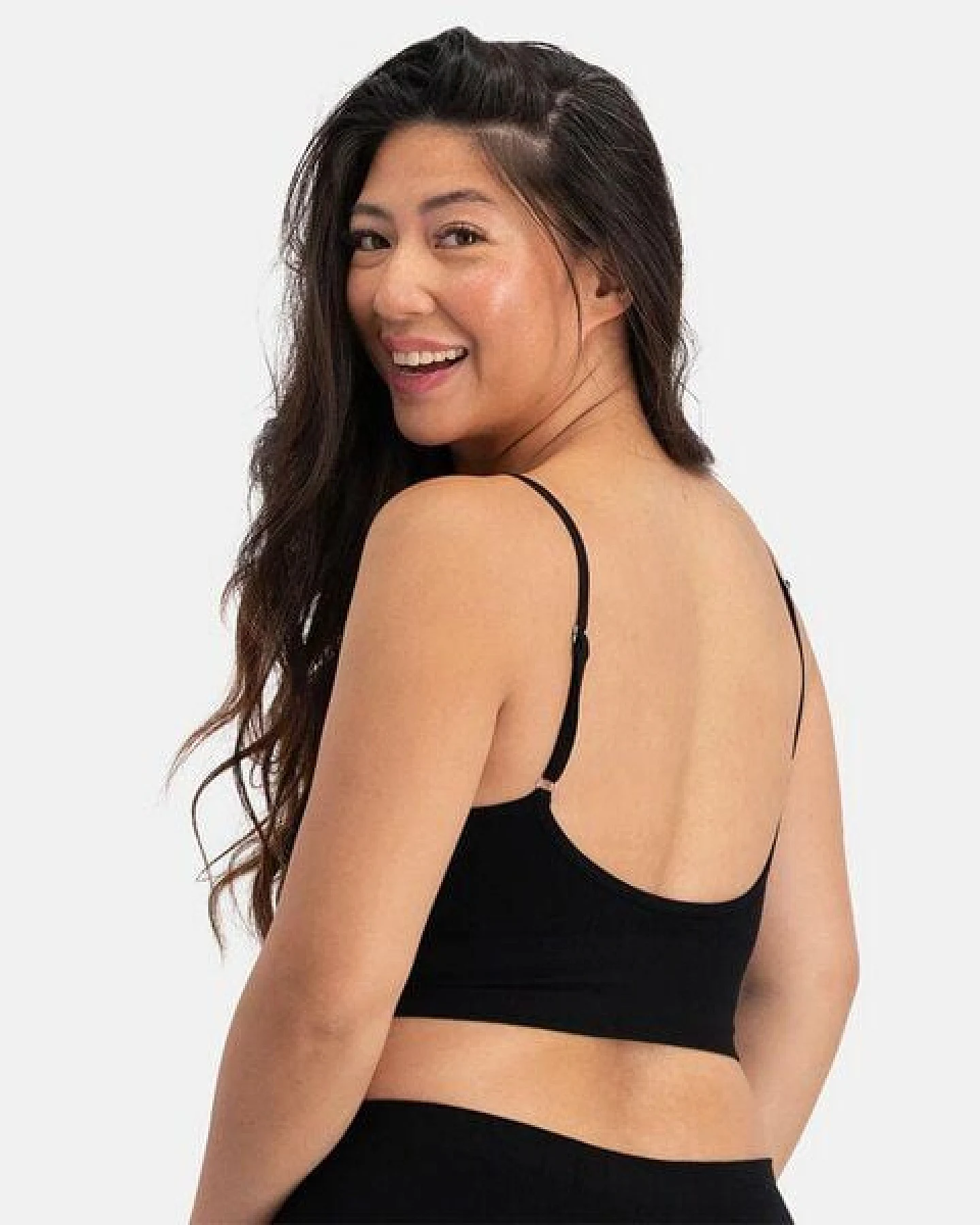 Bamboo Basics Nahtloser gepolsterter V-Auschnitt BH FENNA mit Bambusviskose – Ansicht 3