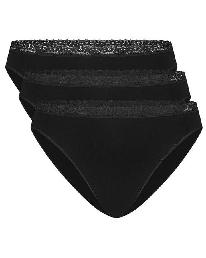 Bamboo Basics Nahtloser Damen Spitzen- Slip LUCY mit Bambusviskose (3er Pack)