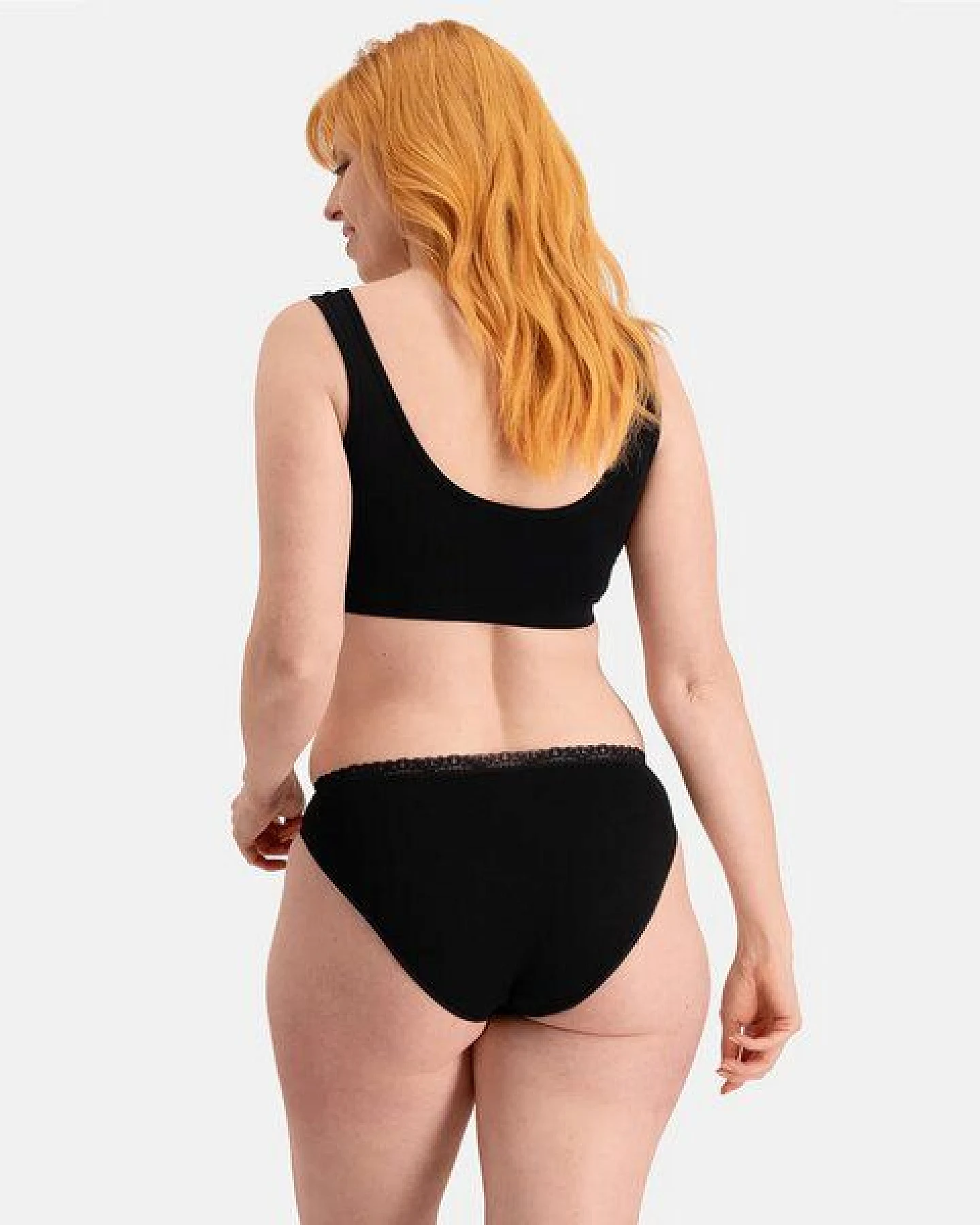 Bamboo Basics Nahtloser Damen Spitzen- Slip LUCY mit Bambusviskose (3er Pack) – Ansicht 3