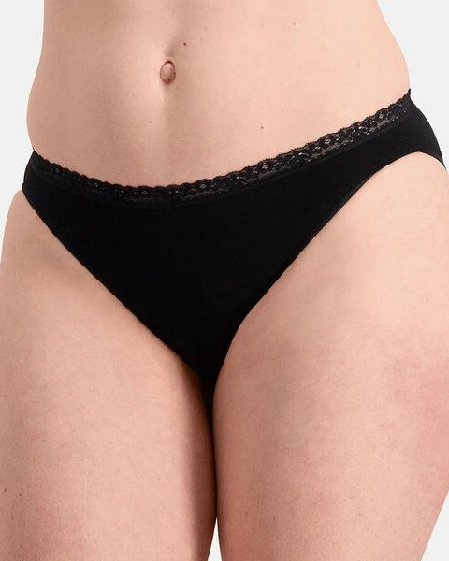 Bamboo Basics Nahtloser Damen Spitzen- Slip LUCY mit Bambusviskose (3er Pack) – Ansicht 4