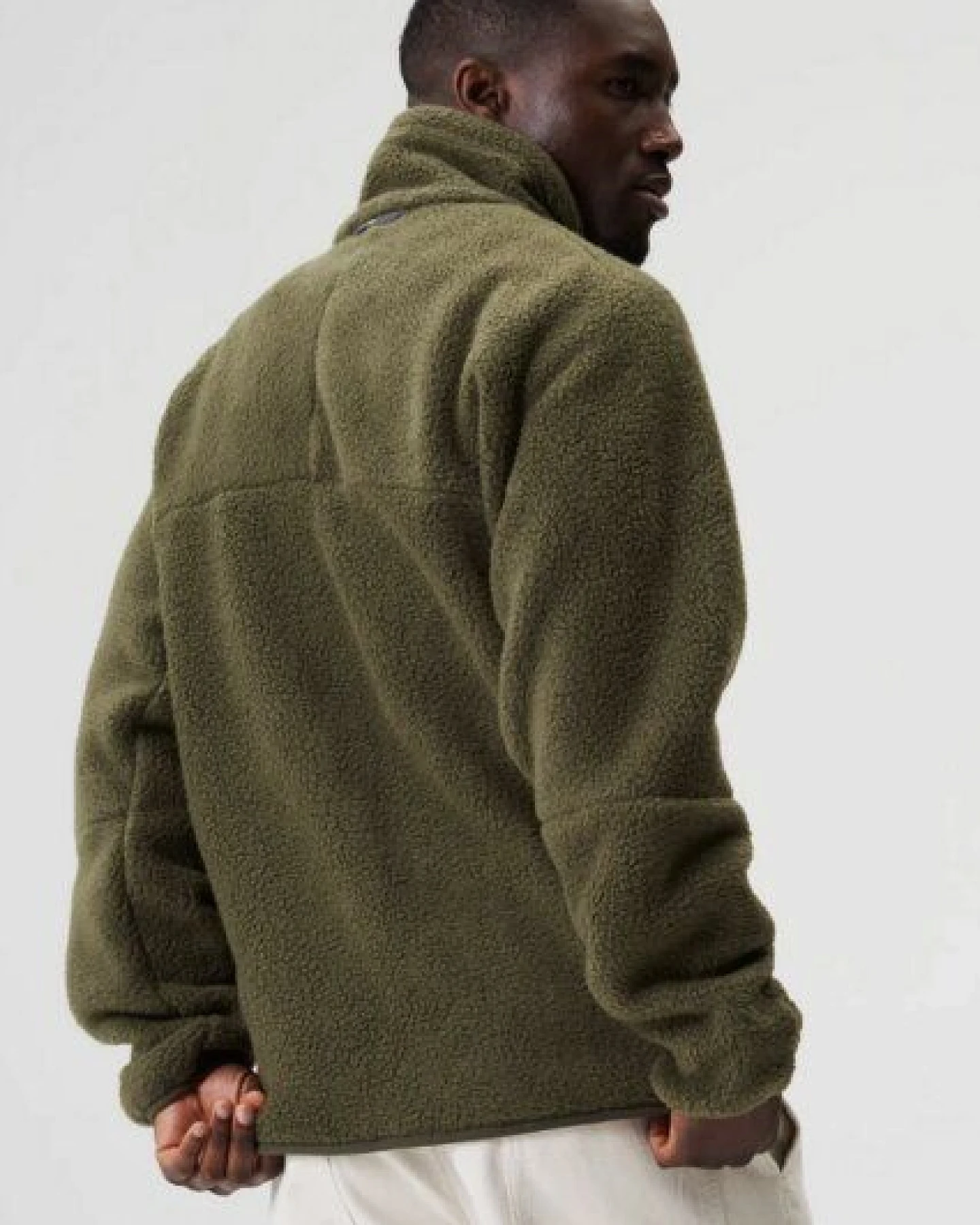 pinqponq Fleece Jacket - Eternal Olive - Peat Black (Male) – Ansicht 3