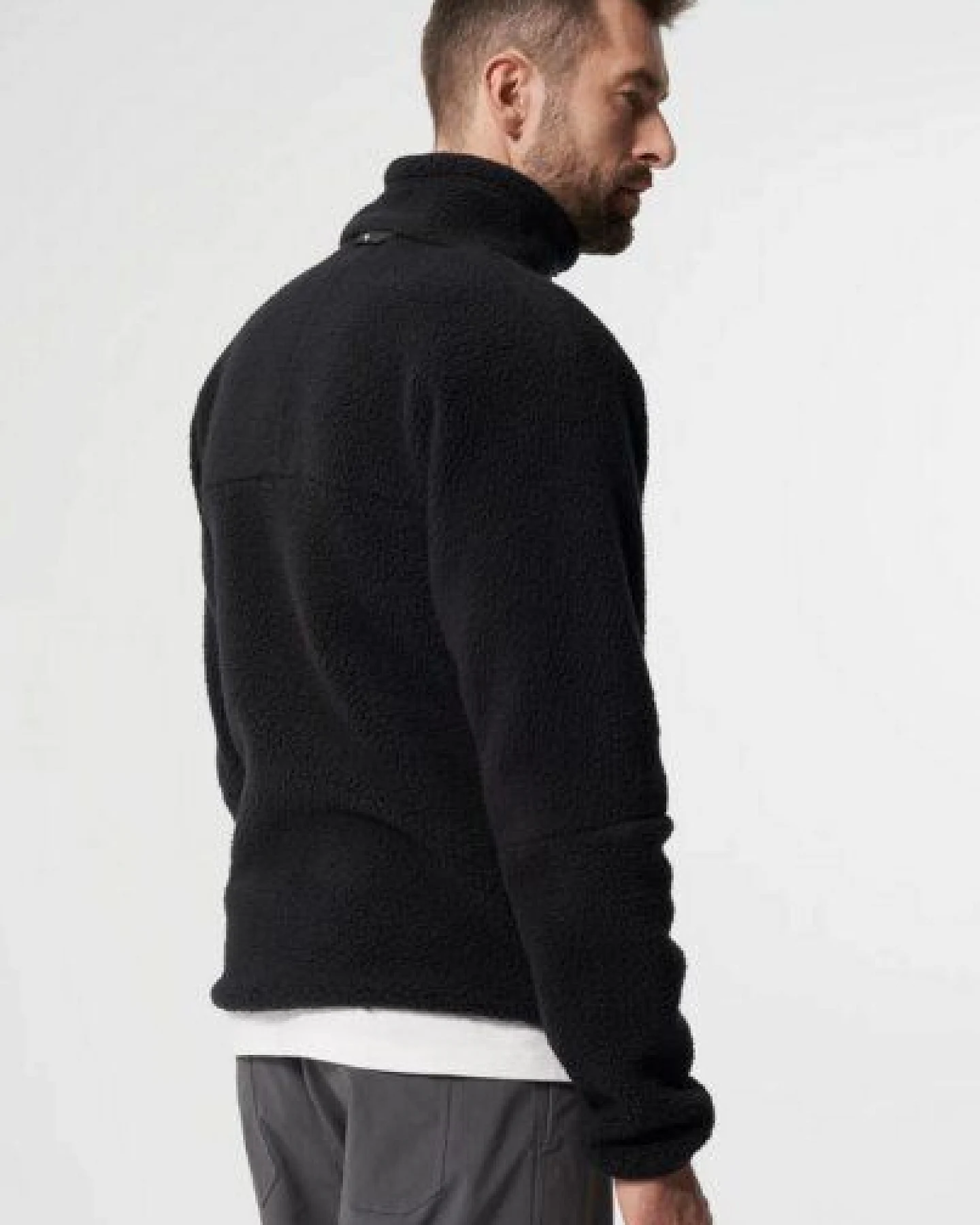 pinqponq Fleece Jacket - Eternal Olive - Peat Black (Male) – Ansicht 3