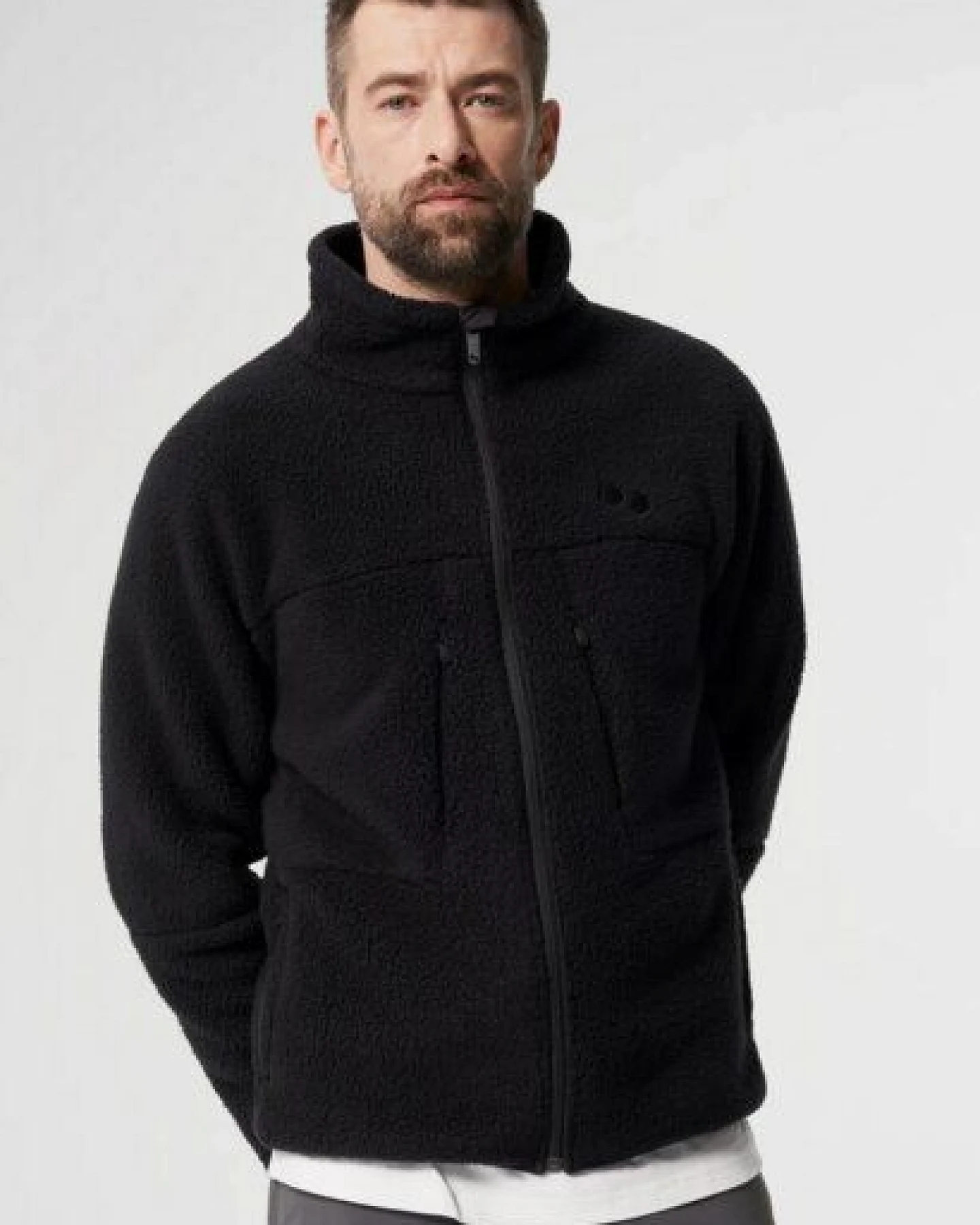pinqponq Fleece Jacket - Eternal Olive - Peat Black (Male) – Ansicht 4