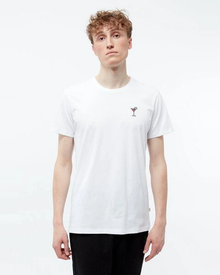 Givn Berlin T-Shirt GBCOLBY (COCKTAIL) aus Bio-Baumwolle mt Stickerei