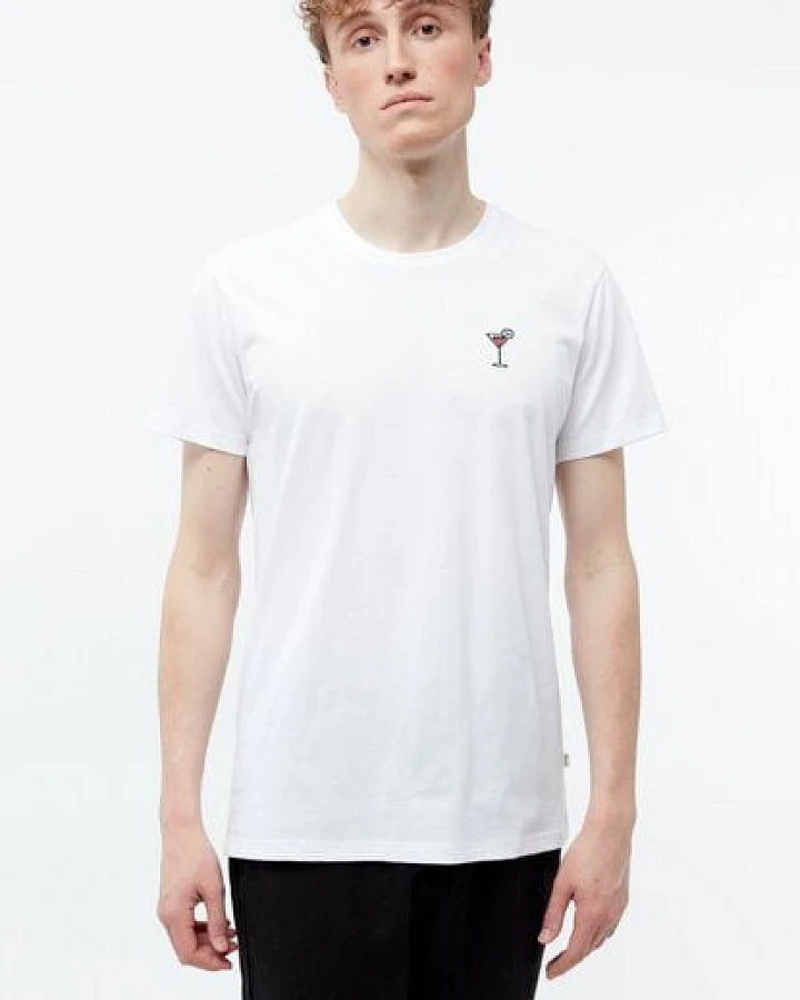 Givn Berlin T-Shirt GBCOLBY (COCKTAIL) aus Bio-Baumwolle mt Stickerei