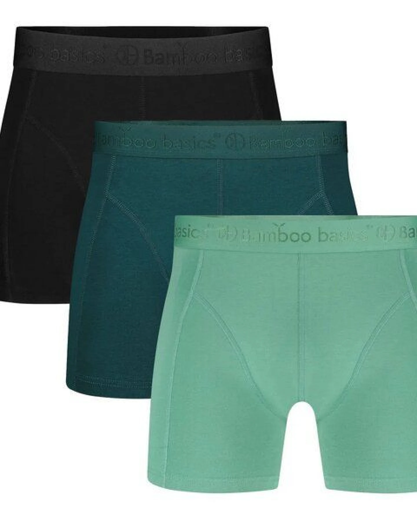 Bamboo Basics Enganliegende Herren Boxershorts RICO aus Bambusviskose / Biobaumwolle (3er Pack) – Ansicht 2