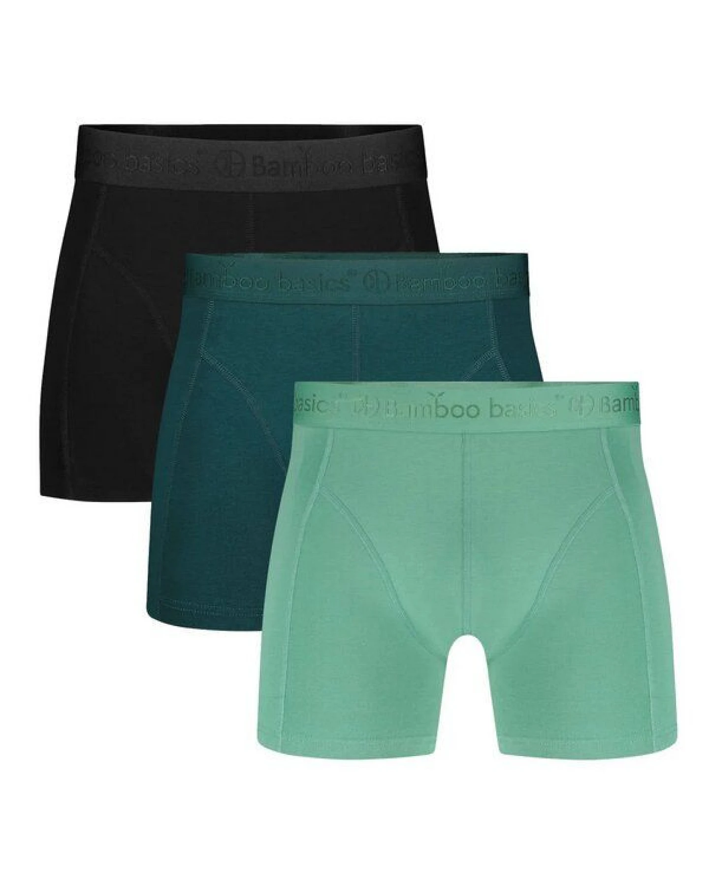 Bamboo Basics Enganliegende Herren Boxershorts RICO aus Bambusviskose / Biobaumwolle (3er Pack) – Ansicht 2