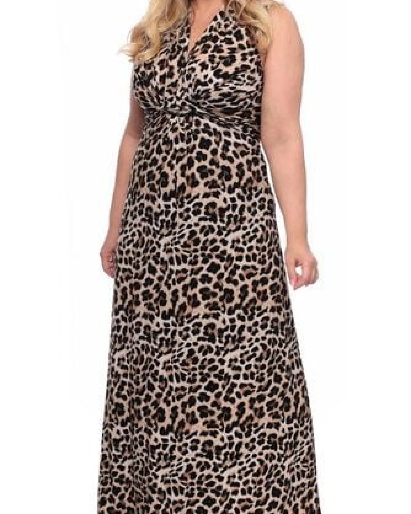 Ingoria GAJA Maxikleid mit geknoteter Taille aus TENCEL Modal (Print) – Ansicht 3