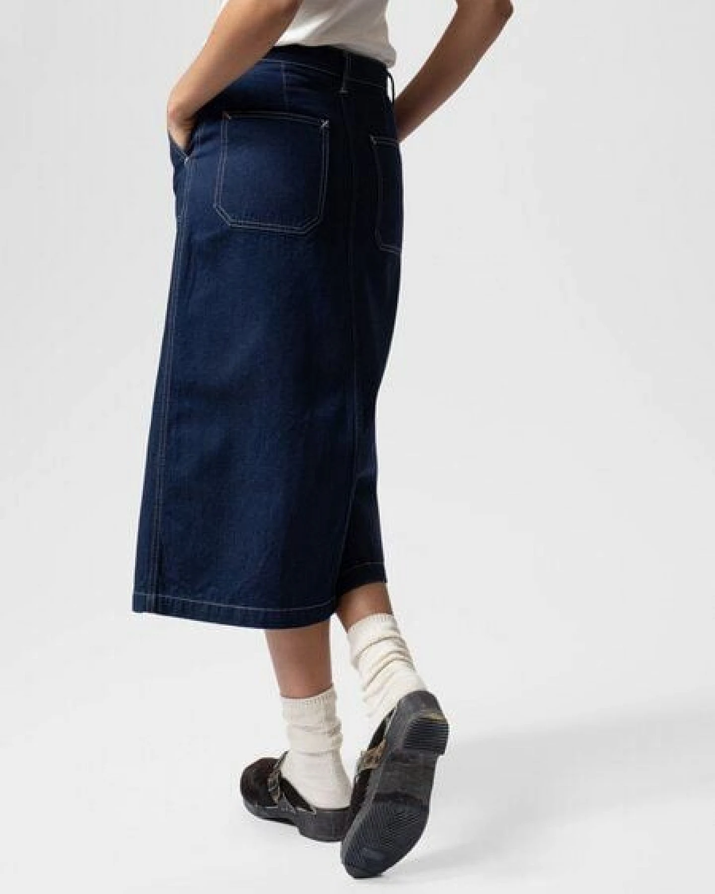 Nudie Jeans Boel Painter Denim Skirt – Ansicht 4