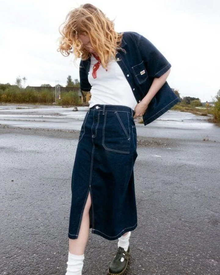 Nudie Jeans Boel Painter Denim Skirt