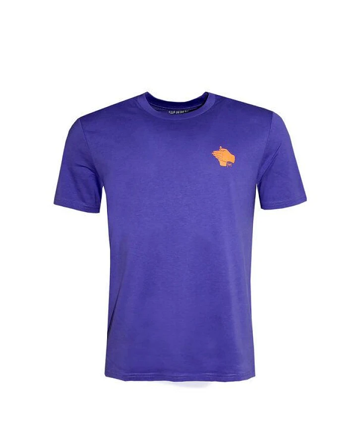 FÄDD Herren T-Shirt Rundhals Bio-Baumwolle falsch versteckter Fiedler lila
