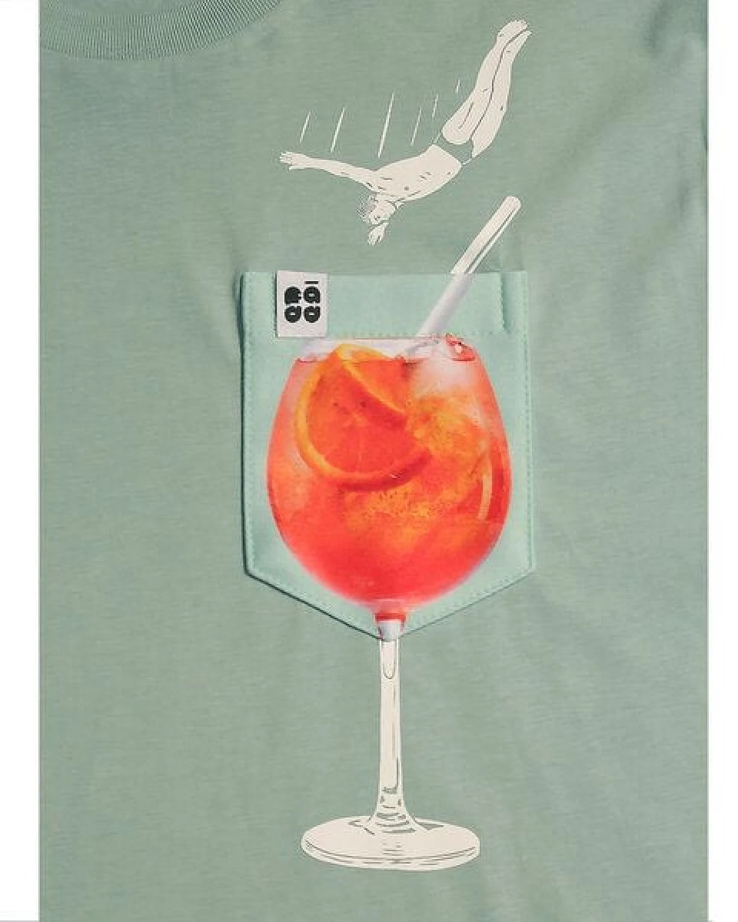FÄDD Herren T-Shirt Rundhals aus Bio-Baumwolle "Spritz BT" türkis grün – Ansicht 2