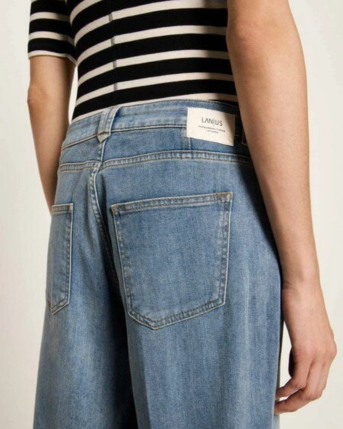 LANIUS Tapered Jeans (GOTS) aus Bio-Baumwolle – Ansicht 4