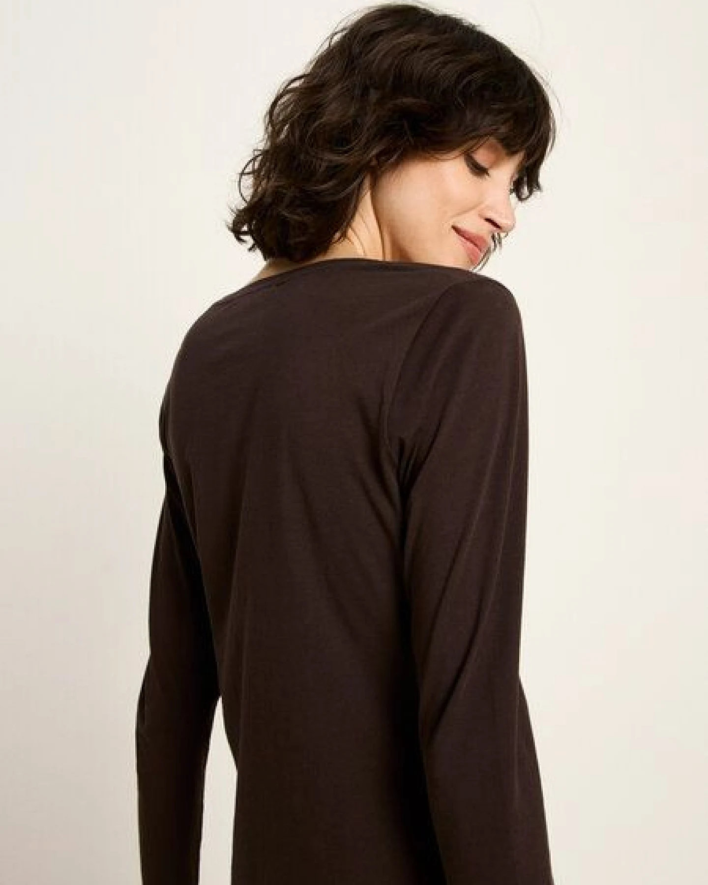 LANIUS Langarmshirt (GOTS) aus Bio-Baumwolle – Ansicht 4