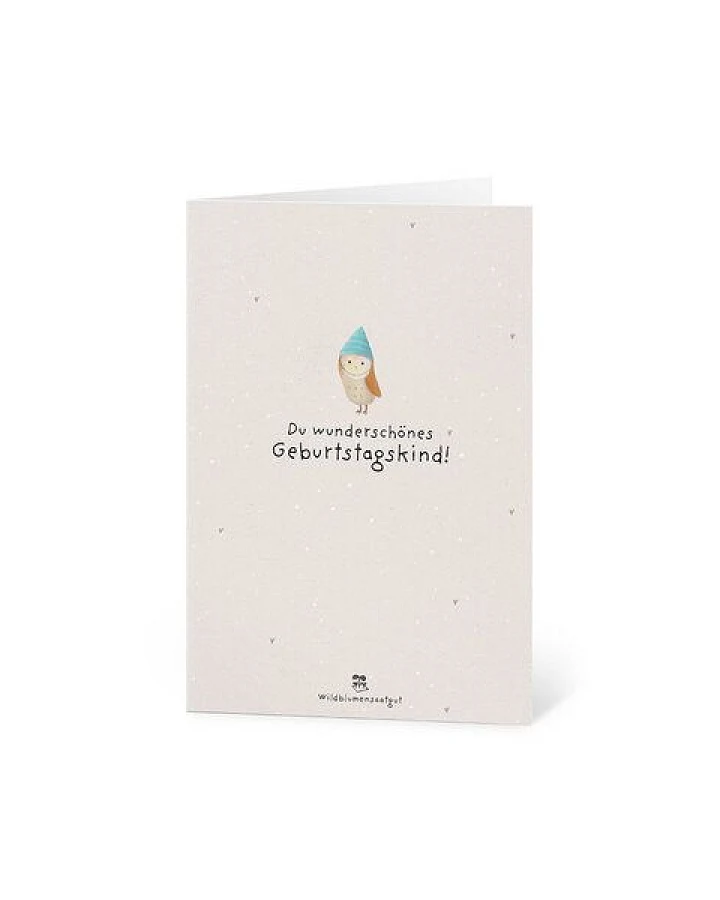 Die Stadtgärtner Grußkarte mit Saatpapier und Umschlag I Süße Karte für Geburtstage & Glückwünsche I Saatpapier enthält hochwertige Wildblumen-Samen