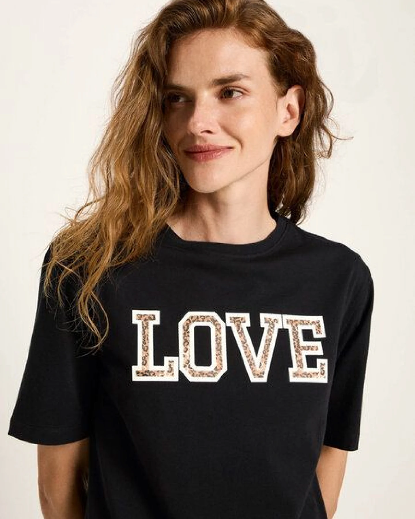 LANIUS Statementshirt LOVE (GOTS) – Ansicht 3