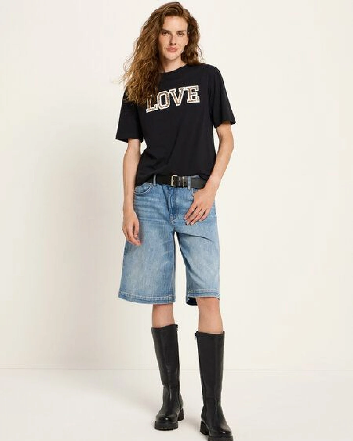 LANIUS Statementshirt LOVE (GOTS) – Ansicht 2