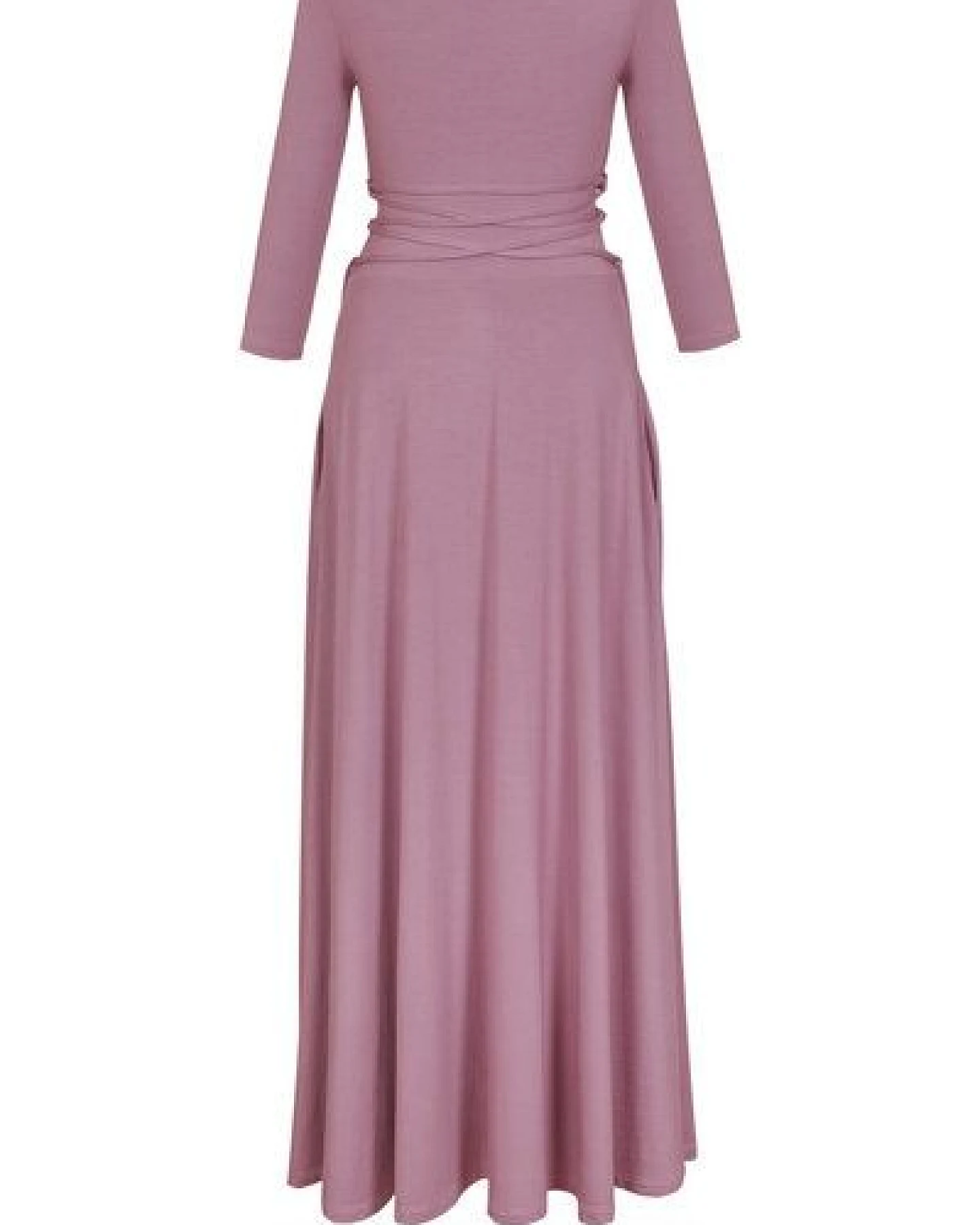 Ingoria AMELIA zeitloses Maxi-Wendekleid mit Taillenschnürung 3/4 Arm – Ansicht 2