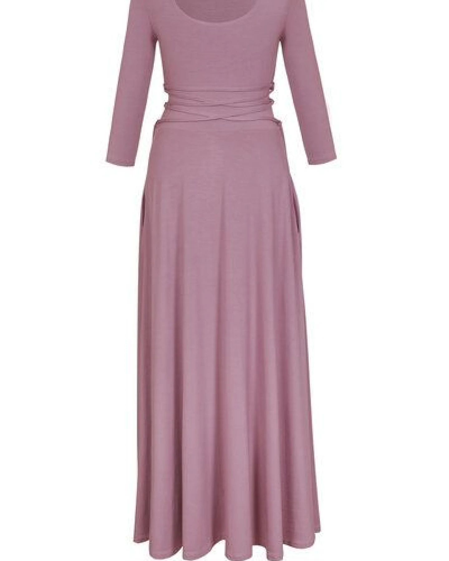 Ingoria AMELIA zeitloses Maxi-Wendekleid mit Taillenschnürung 3/4 Arm – Ansicht 4