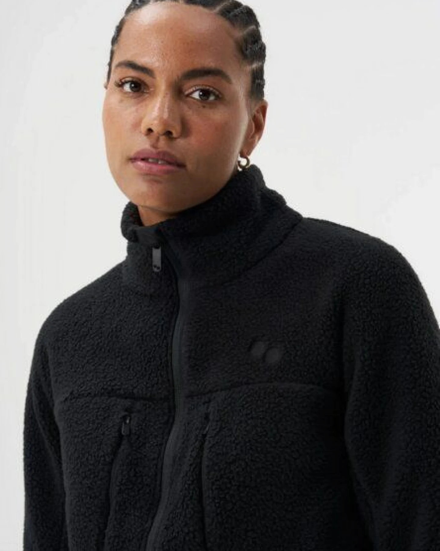 pinqponq Fleece Jacket - Eternal Olive - Peat black (Female) – Ansicht 3