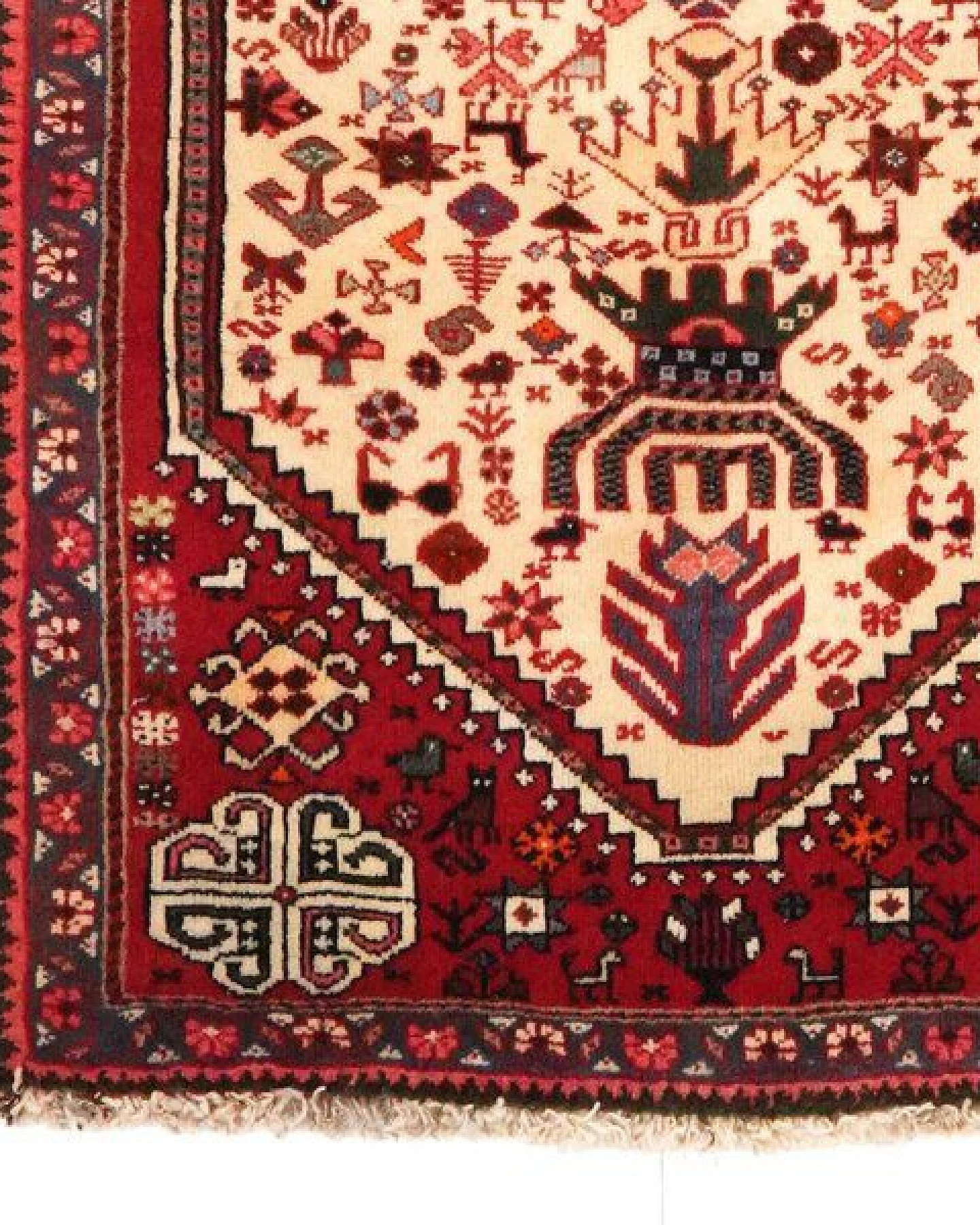 Gashgai Mehrfarbig „Rugtales“ aus Schurwolle, 74x155 cm – Ansicht 4