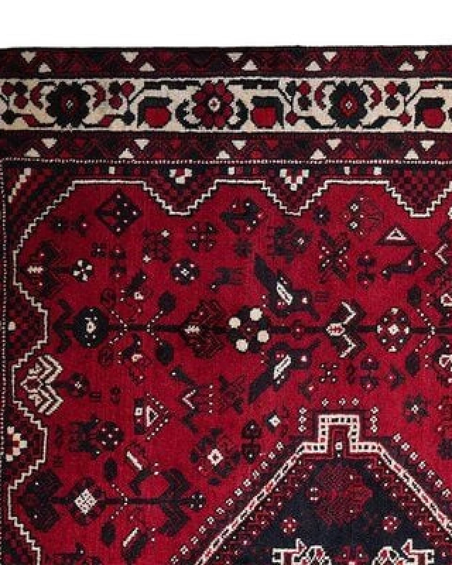 Gashgai Rot „Rugtales“ aus Schurwolle, 206x291 cm – Ansicht 4