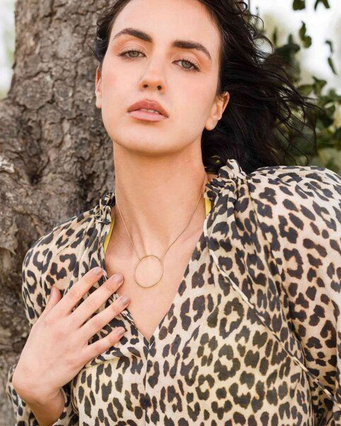 fejn jewelry Kette 'big circle' - mit großem Kreis – Ansicht 2