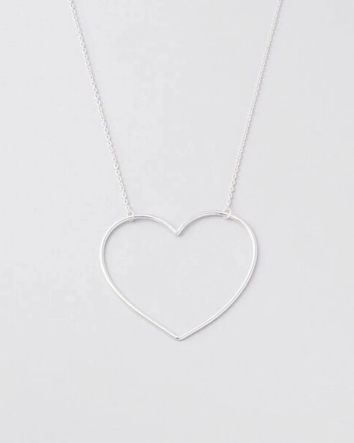 fejn jewelry Kette 'big heart' - mit großem Herz