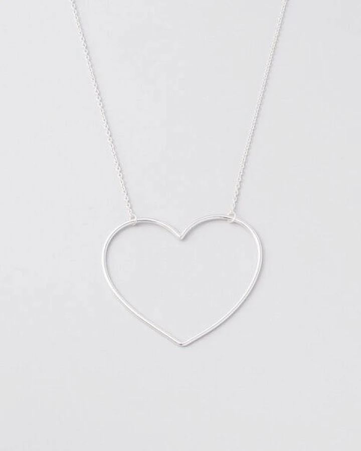 fejn jewelry Kette 'big heart' - mit großem Herz