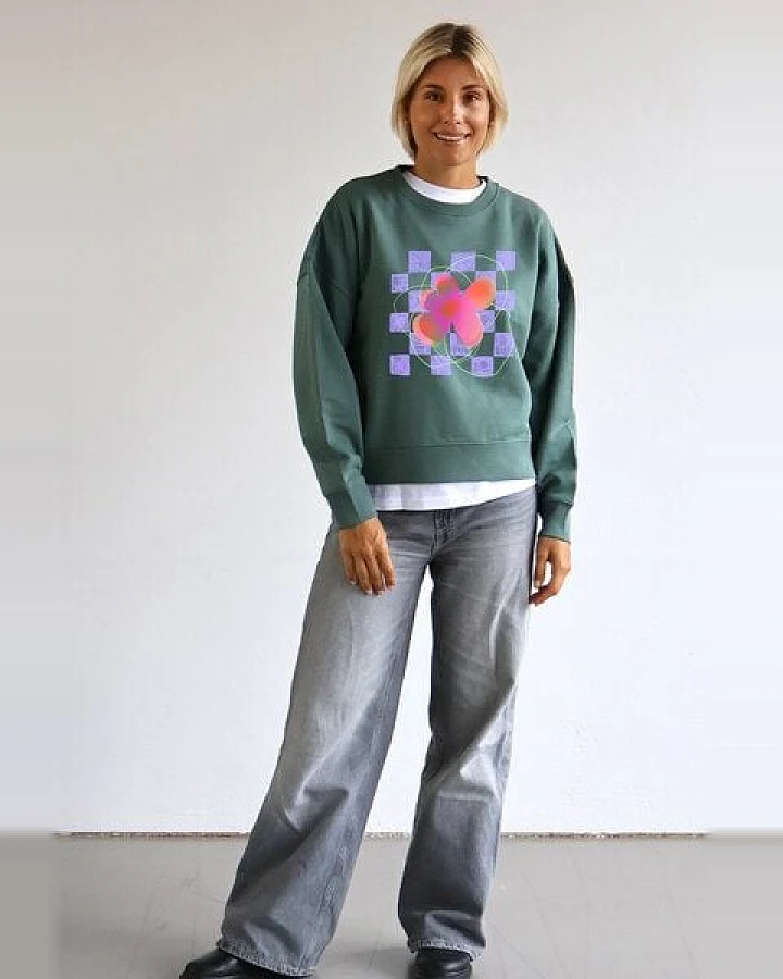Kultgut Artdesign - Biofair- Pulloversweater im Boxistyle / Dopamin Shot