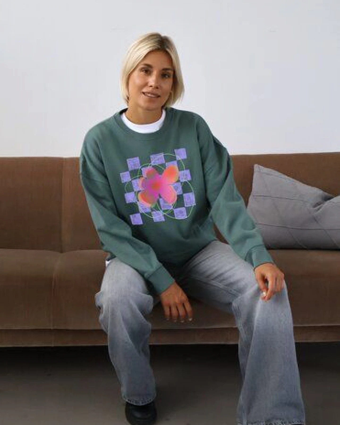 Kultgut Artdesign - Biofair- Pulloversweater im Boxistyle / Dopamin Shot – Ansicht 3