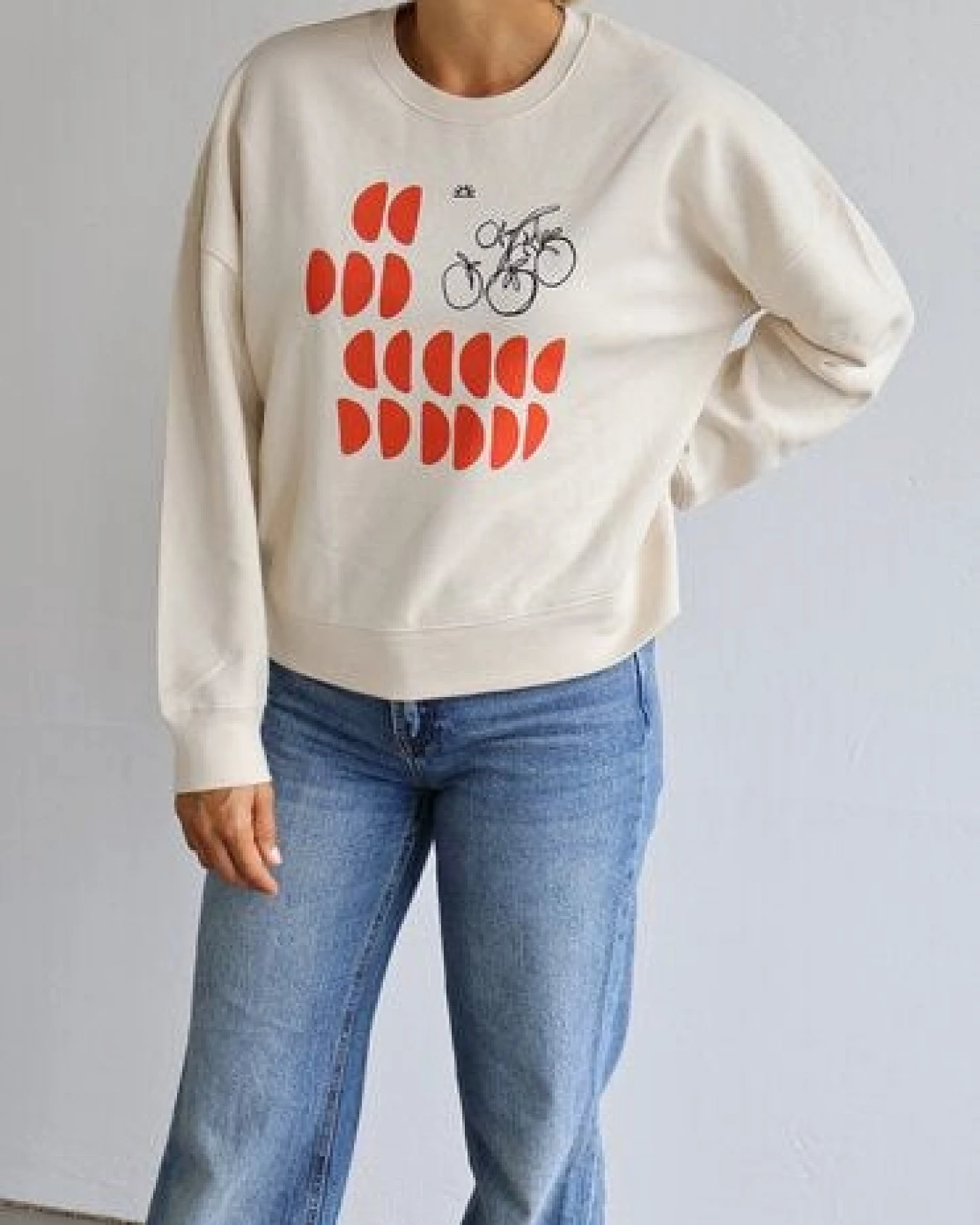 Kultgut Artdesign - Biofair- Pulloversweater im Boxistyle / Tomatored – Ansicht 4