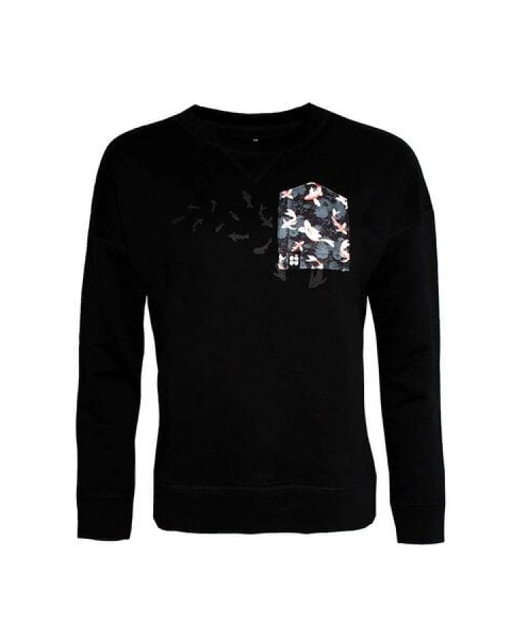 FÄDD Damen Sweatshirt Pullover aus Bio-Baumwolle "Bit Koi BT" Schwarz