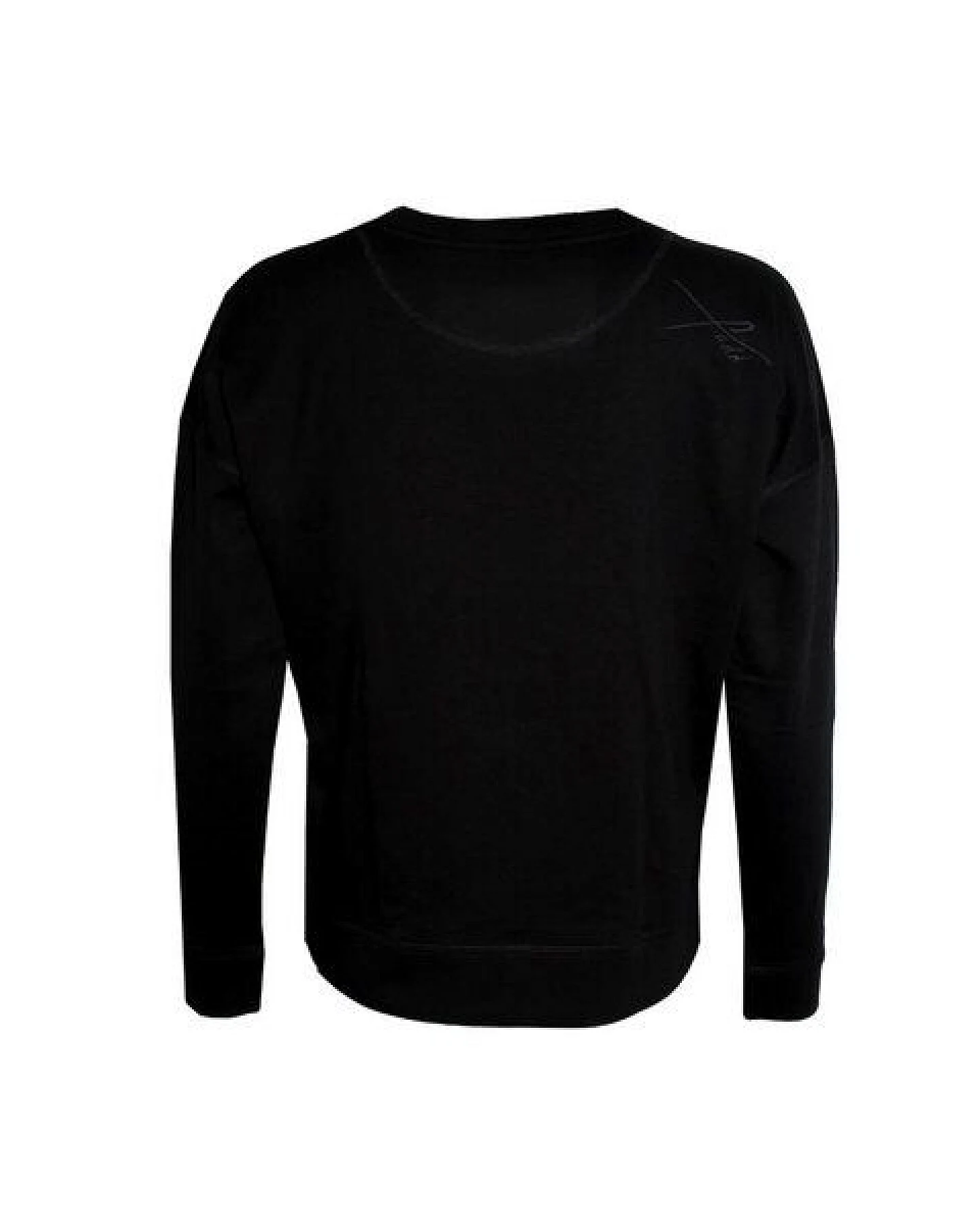 FÄDD Damen Sweatshirt Pullover aus Bio-Baumwolle "Bit Koi BT" Schwarz – Ansicht 3