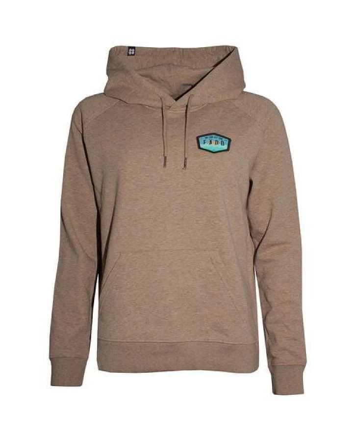 FÄDD Damen Sweatshirt Hoodie Bio-Baumwolle "Sandaun Pätsch" Sand Braun