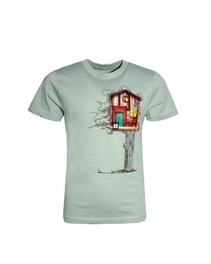 FÄDD Kinder T-Shirt Rundhals aus Bio-Baumwolle "Haumbaus BT" Grün