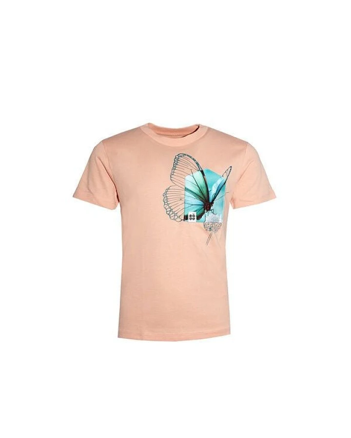 FÄDD Kinder T-Shirt Rundhals Bio-Baumwolle "Butterfliege BT Kidz" Orange