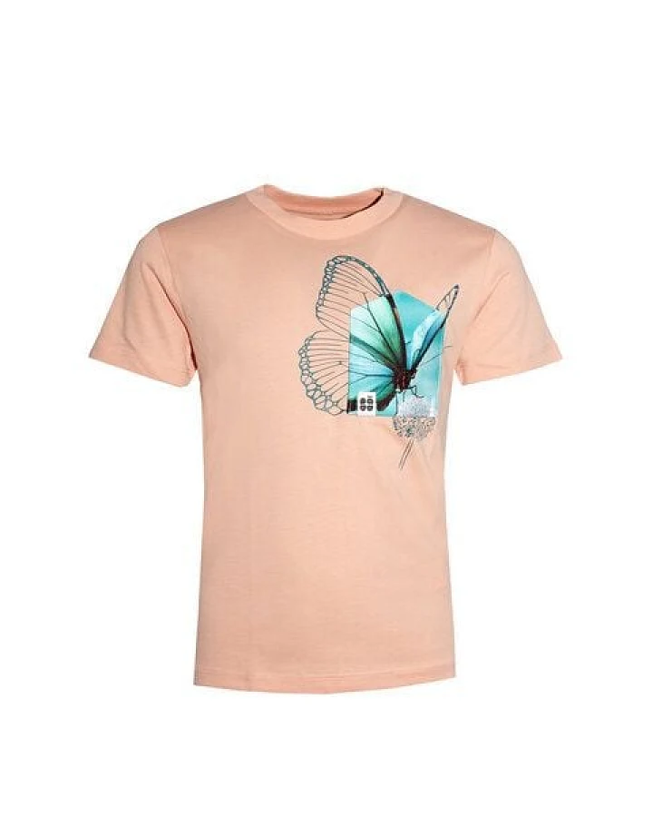 FÄDD Kinder T-Shirt Rundhals Bio-Baumwolle "Butterfliege BT Kidz" Orange