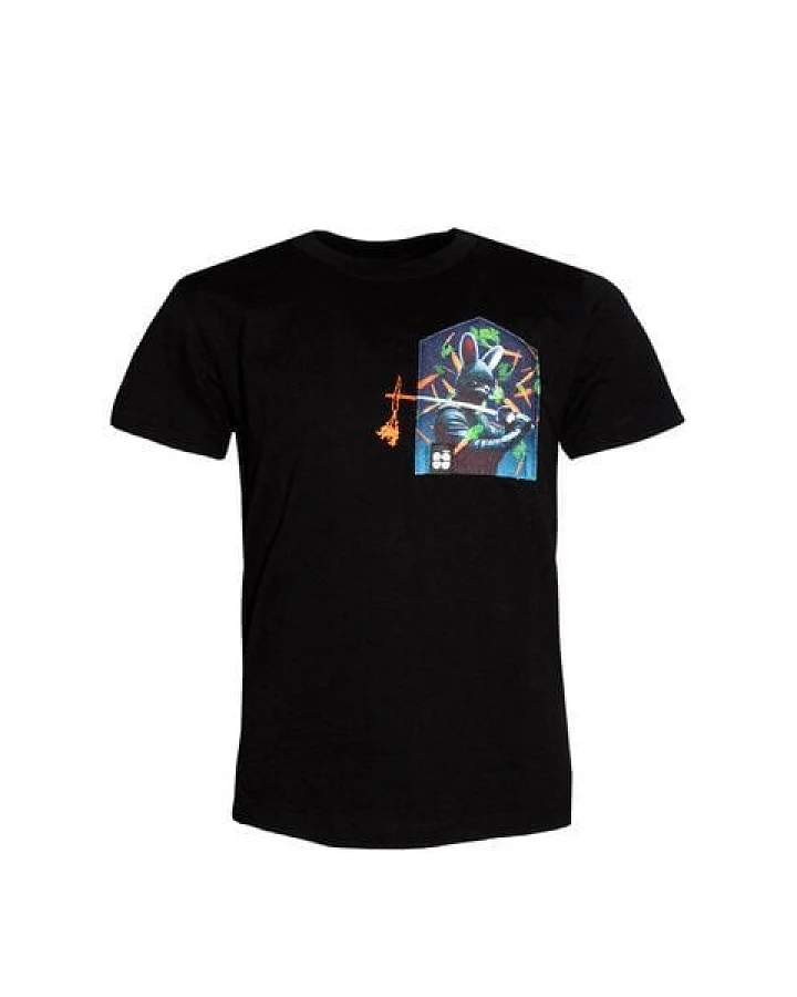 FÄDD Kinder T-Shirt Rundhals aus Bio-Baumwolle "Ninja BT" Schwarz