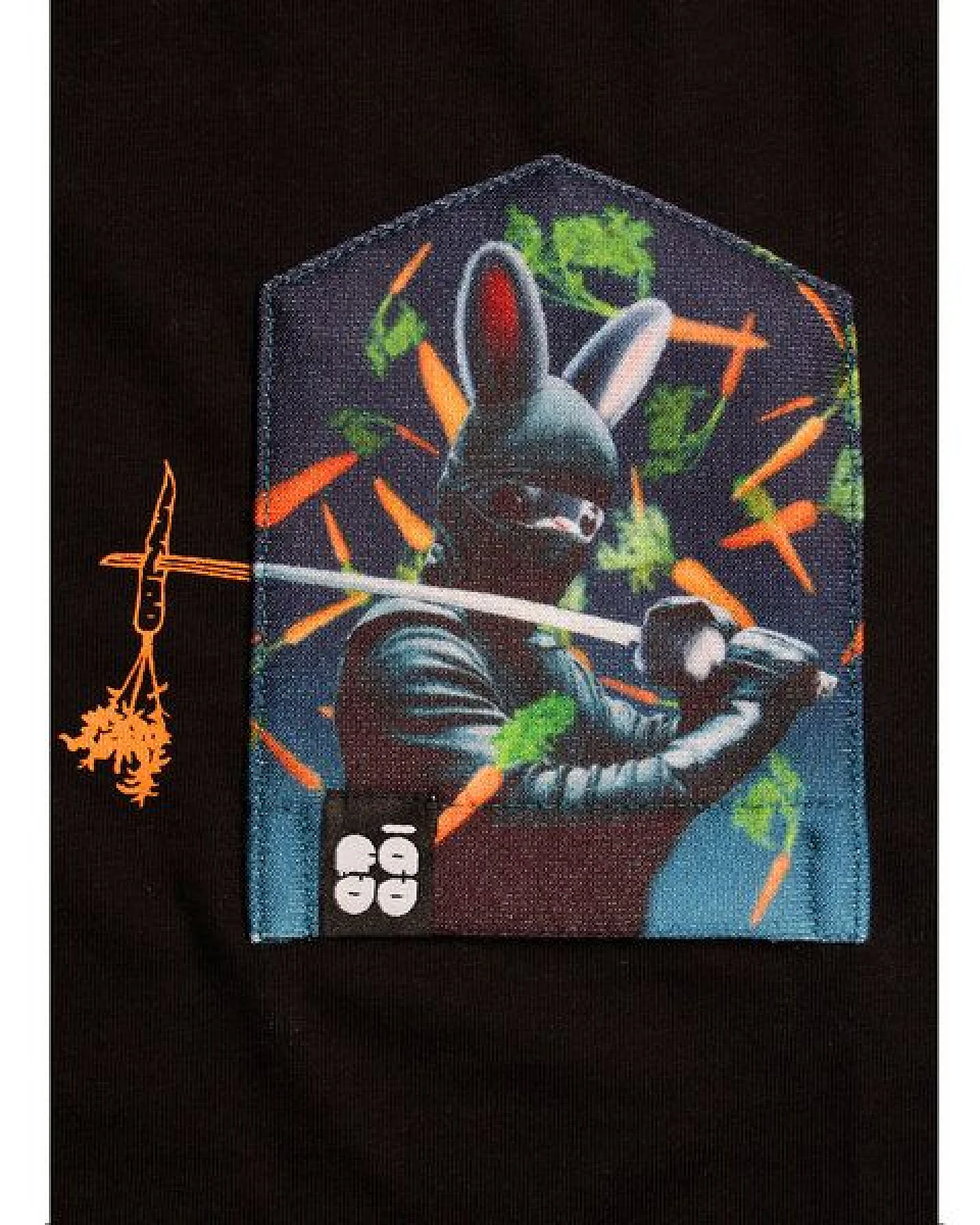 FÄDD Kinder T-Shirt Rundhals aus Bio-Baumwolle "Ninja BT" Schwarz – Ansicht 2