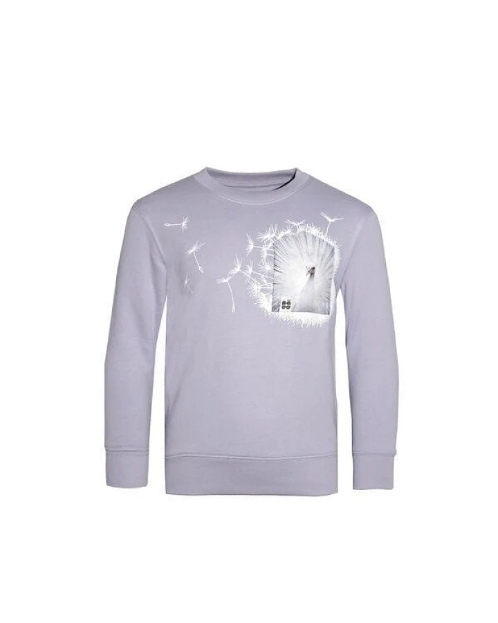 FÄDD Kinder Sweatshirt Pullover Bio-Baumwolle "weißer Vau (Kidz)" Lila