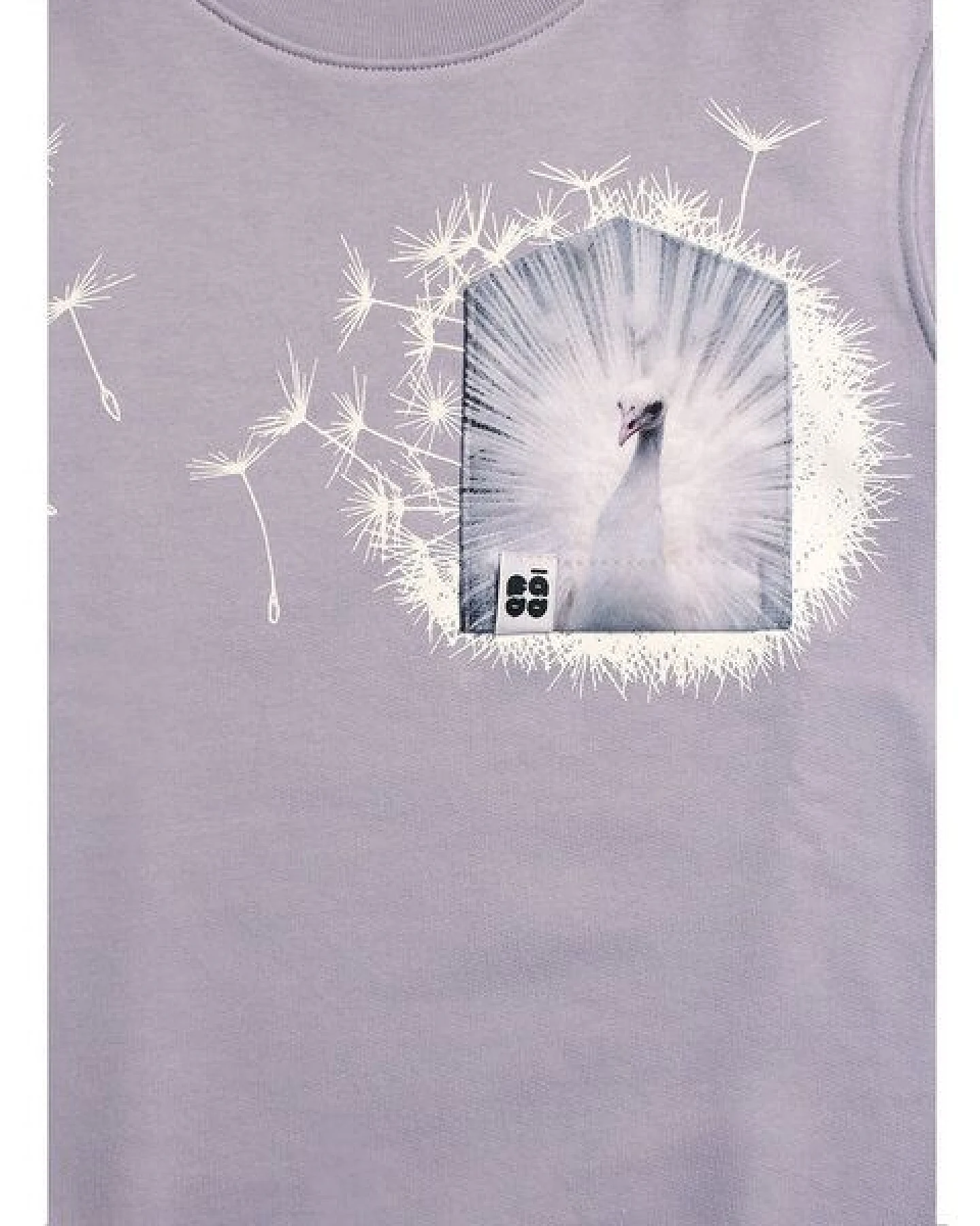 FÄDD Kinder Sweatshirt Pullover Bio-Baumwolle "weißer Vau (Kidz)" Lila – Ansicht 2